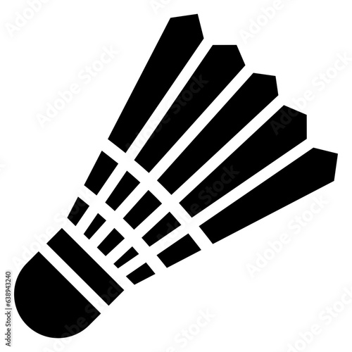  Badminton, Sport, Shuttlecock, olimpiade, Competition,  Icon, Glyph style icon vector illustration, Suitable for website, mobile app, print, presentation, infographic and any other project.