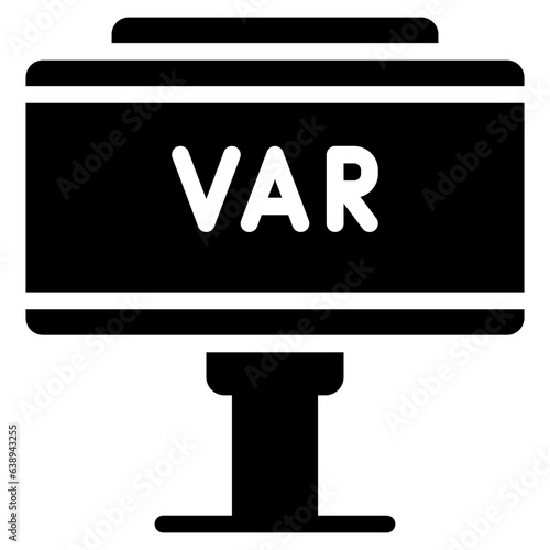  Video, Multimedia, Var, Monitor, Assistant, Referee, Badminton Icon, Glyph style icon vector illustration, Suitable for website, mobile app, print, presentation, infographic and any other project.