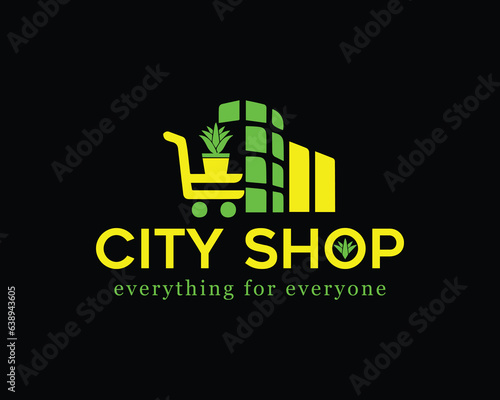 shopping cart logo design