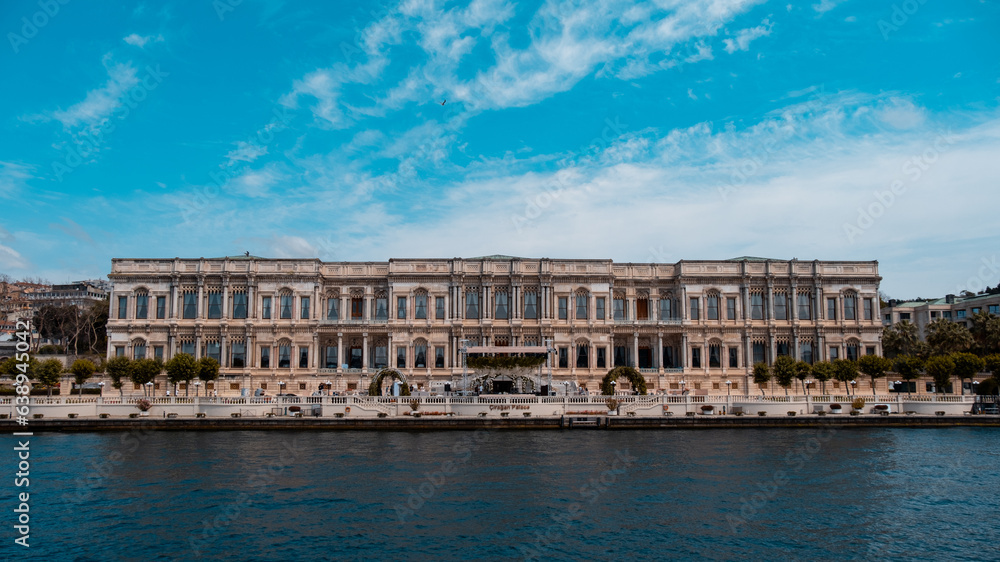 Palace view from the Bosphorus. Istanbul Türkiye