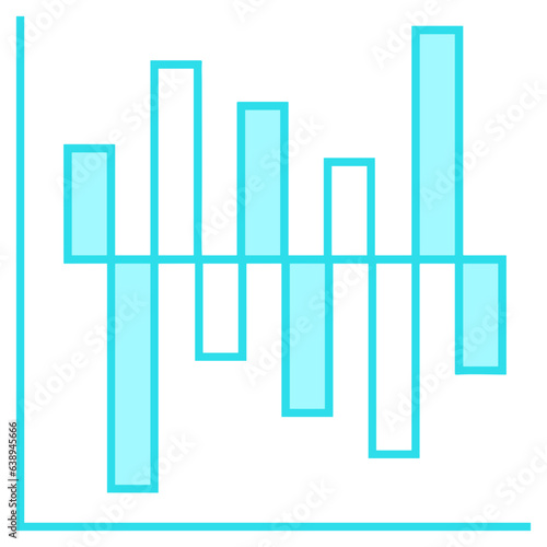 Business chart icon symbol image vector. Illustration of growth diagram data graphic pictogram infographic design image.