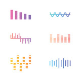 Sound Wave Icon Set Vector Design.