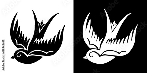 Fototapeta Naklejka Na Ścianę i Meble -  Illustration vector graphics of Swallow icon