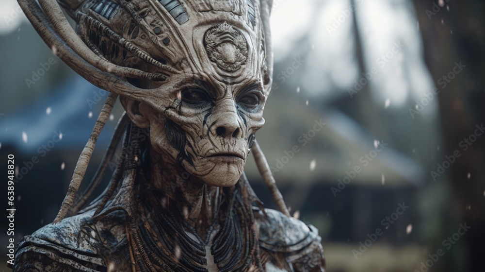 alien shaman.Generative AI