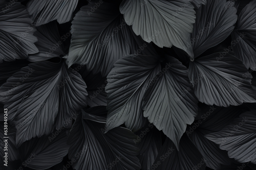 Beautiful background with black leaves. generative ai
Beautiful background with black leaves. generative ai