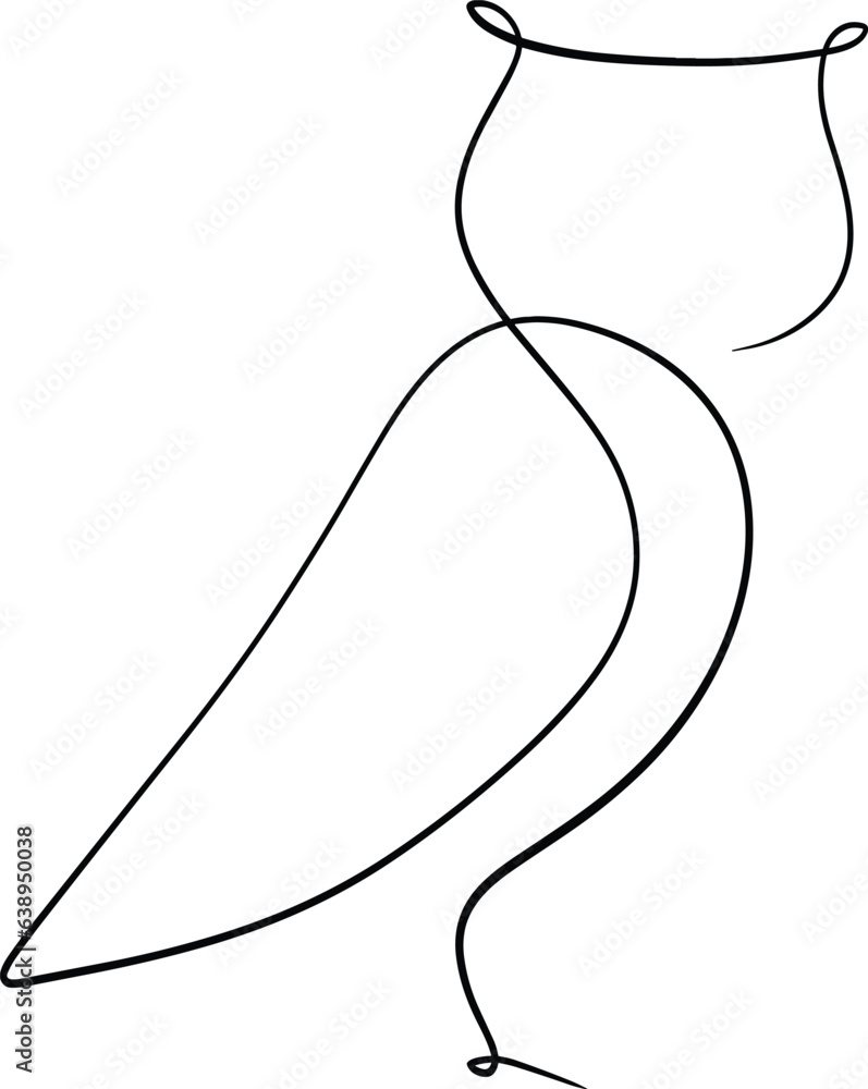 hand drawn illustration of a owl hand drawn illustration of a owl