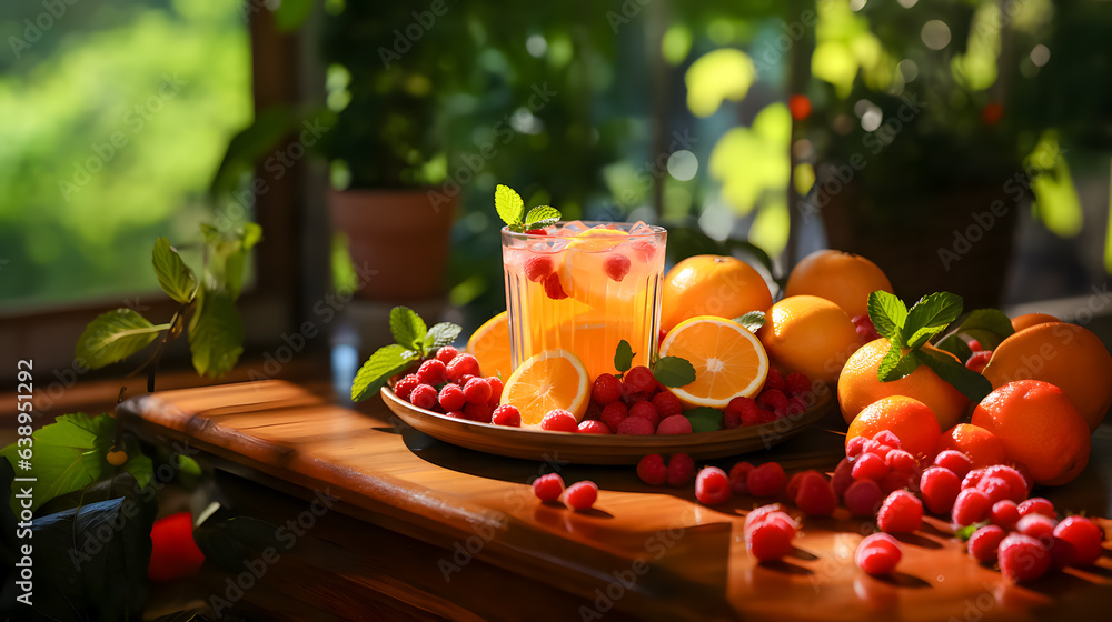 fresh homemade juice (Generative AI)
