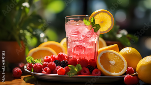 Obraz na płótnie fresh homemade juice (Generative AI) w salonie