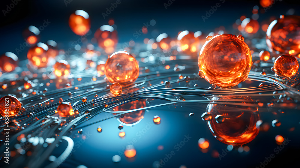A fictitious representation of the quantum level (Generative AI)