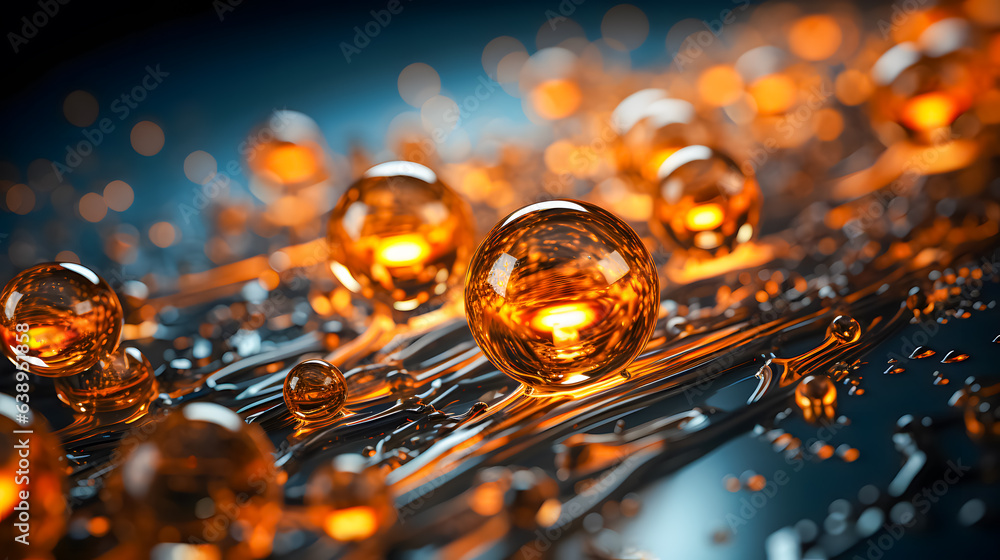 A fictitious representation of the quantum level (Generative AI)