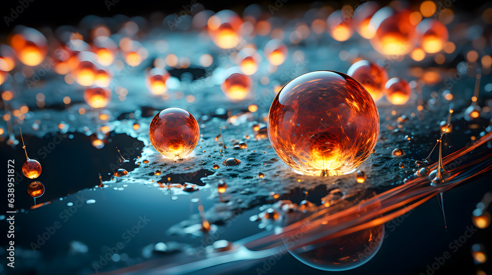 A fictitious representation of the quantum level (Generative AI)