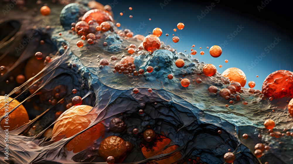 A fictitious representation of the quantum level (Generative AI)