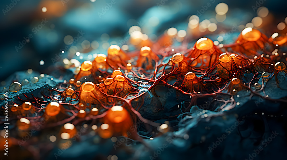 A fictitious representation of the quantum level (Generative AI)