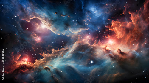 a nebula in space (Generative AI)