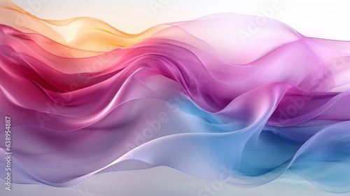 A vivid and abstract painting of magenta, lilac, pink, and violet waves crashing together creates an entrancing and emotive fabric of art