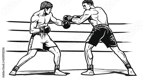 Dynamic Clash of Titans: Explore Our Striking Boxers' Banner Showcasing Intense Combat and Raw Athleticism