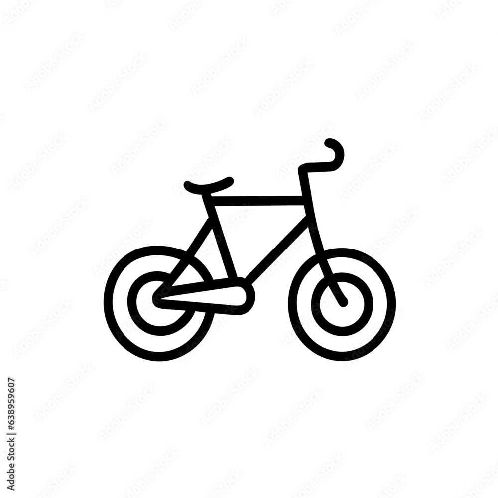 Fototapeta premium Art bicycle - Icon 45 .eps