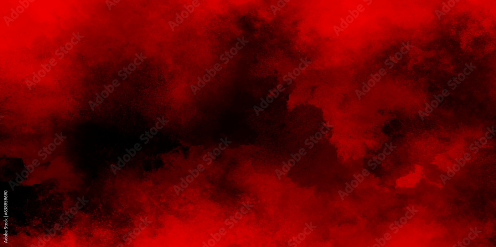 Red grunge texture and Old wall texture cement black red background abstract dark color design are light with white gradient background. Abstract background with Scary Red and black horror background.
