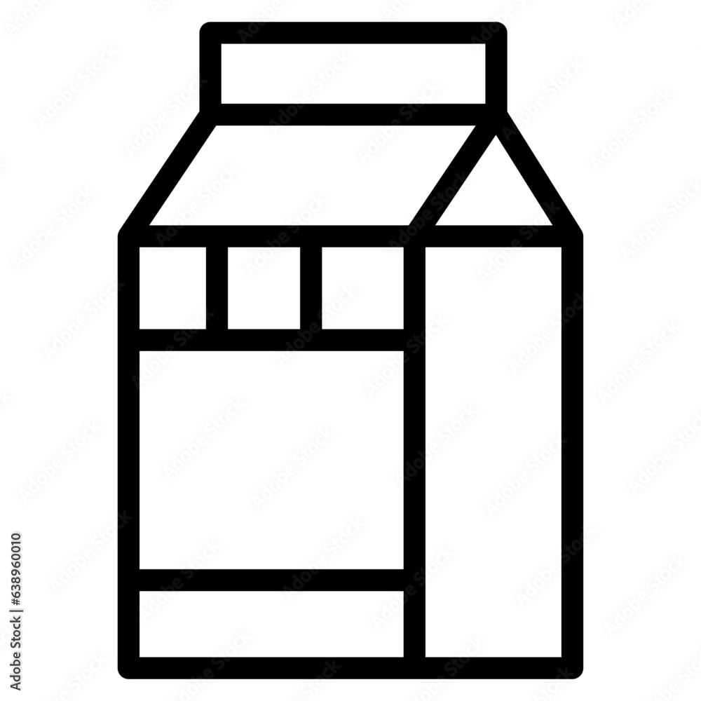 Vector milk icon. Flat illustration of milk isolated on white background. Icon vector illustration sign symbol Vector milk icon. Flat illustration of milk isolated on white background. Icon vector illustration sign symbol