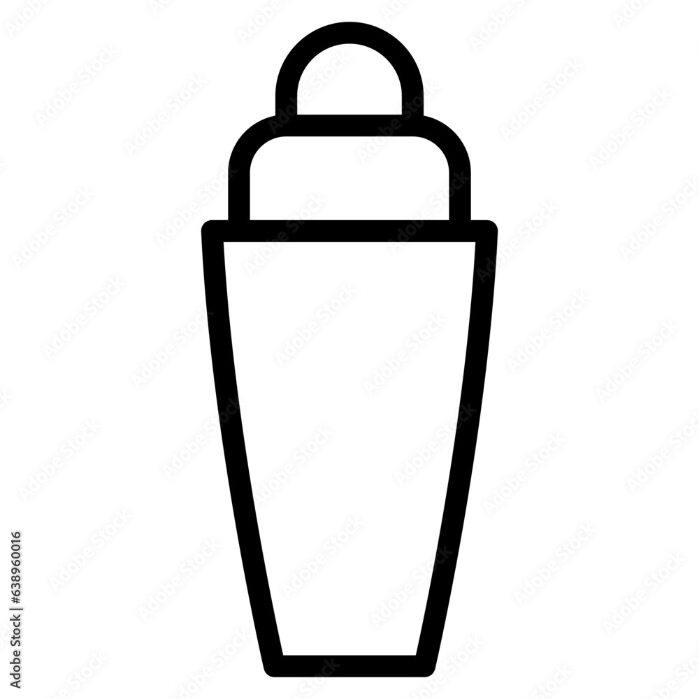 Plastic bottle vector illustration, line design icon Plastic bottle vector illustration, line design icon