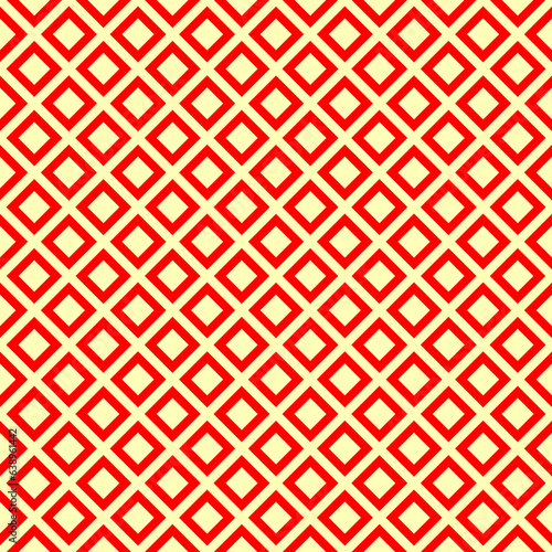 Rhombuses pattern. Seamless ornament. Diamonds backdrop. Squares wallpaper. Ethnic motif. Geometric background. Digital paper. Textile print. Web design. Abstract image.