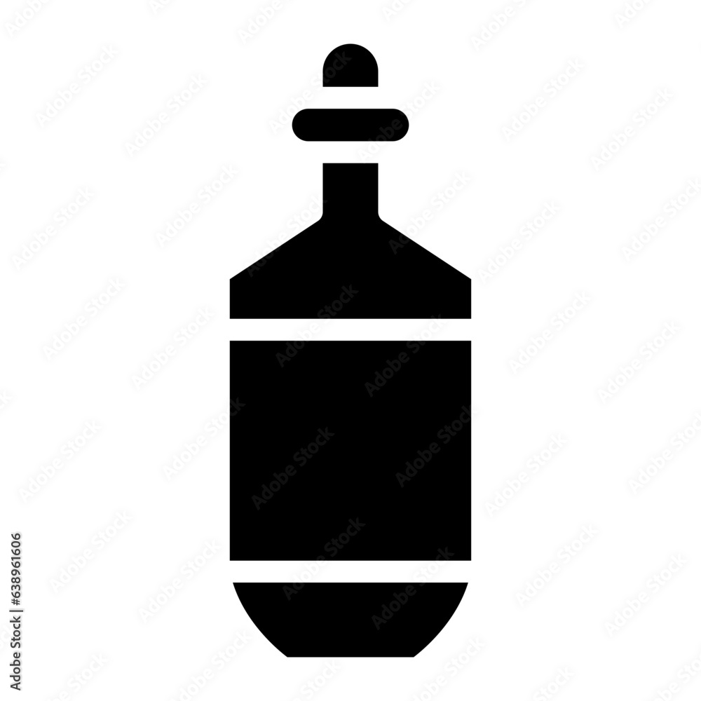Beer Bottle Icon on Black and White Vector Backgrounds Beer Bottle Icon on Black and White Vector Backgrounds