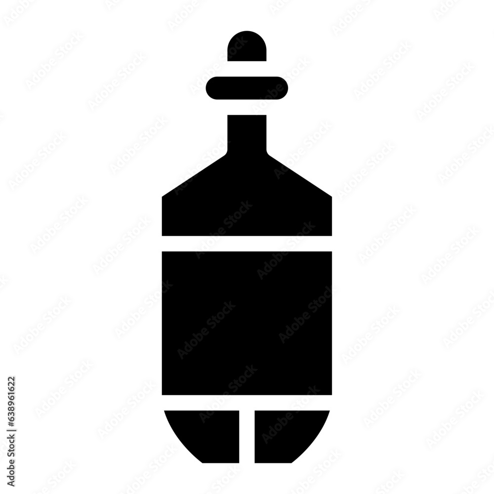 Beer Bottle Icon on Black and White Vector Backgrounds Beer Bottle Icon on Black and White Vector Backgrounds