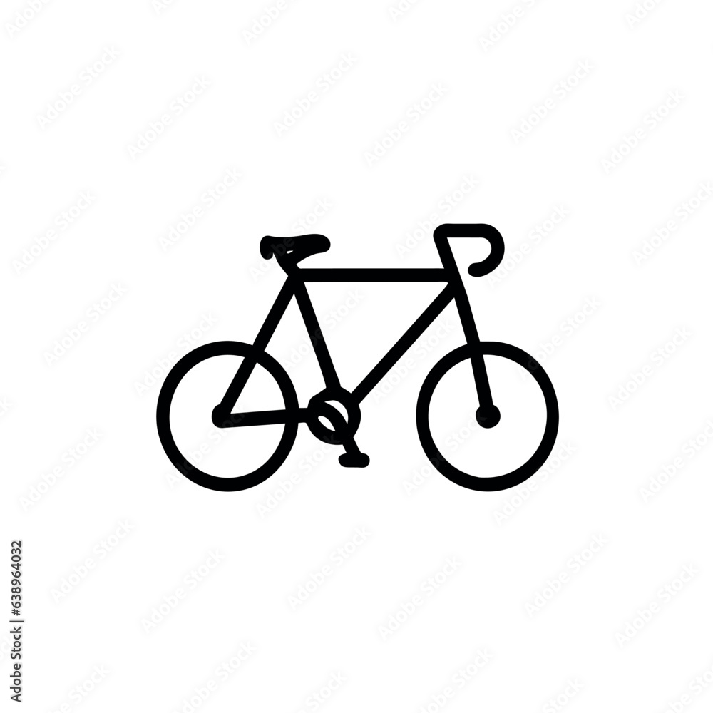 Fototapeta premium Art bicycle - Icon 43 .eps