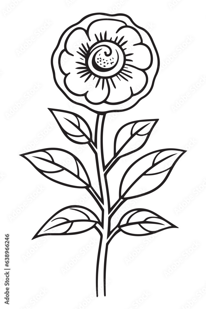 flower coloring page book outline
flower coloring page book outline