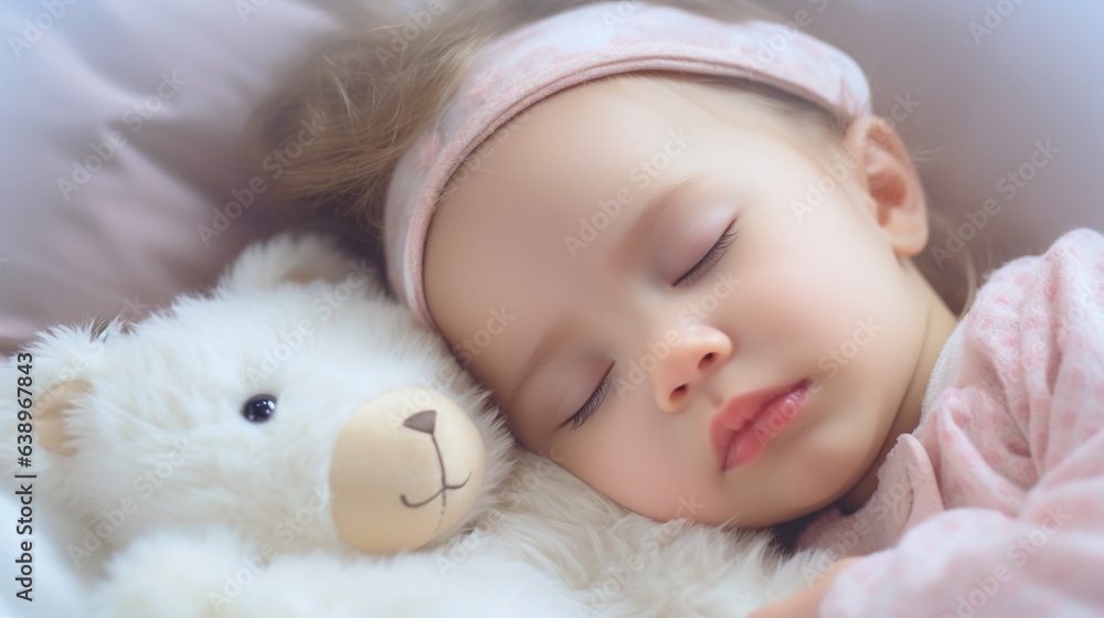 close-up portrait of a beautiful sleeping baby on white blurred background, with copy space. close-up portrait of a beautiful sleeping baby on white blurred background, with copy space.