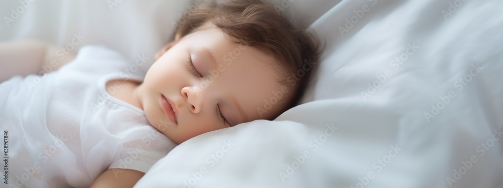 close-up portrait of a beautiful sleeping baby on white blurred background, with copy space. close-up portrait of a beautiful sleeping baby on white blurred background, with copy space.