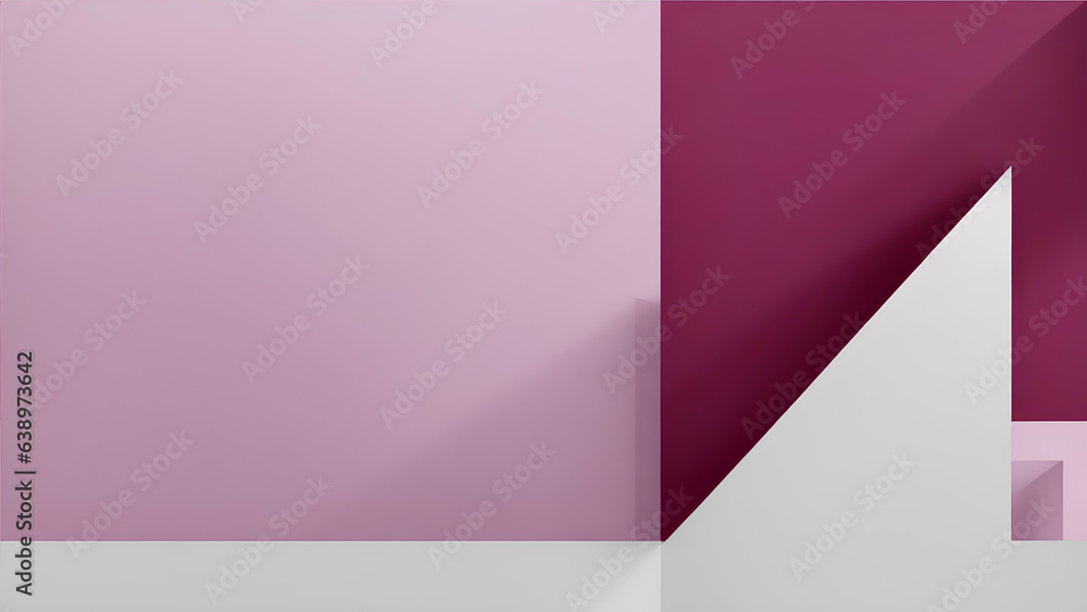 Obraz premium Empty room interior. Wall and floor . AI