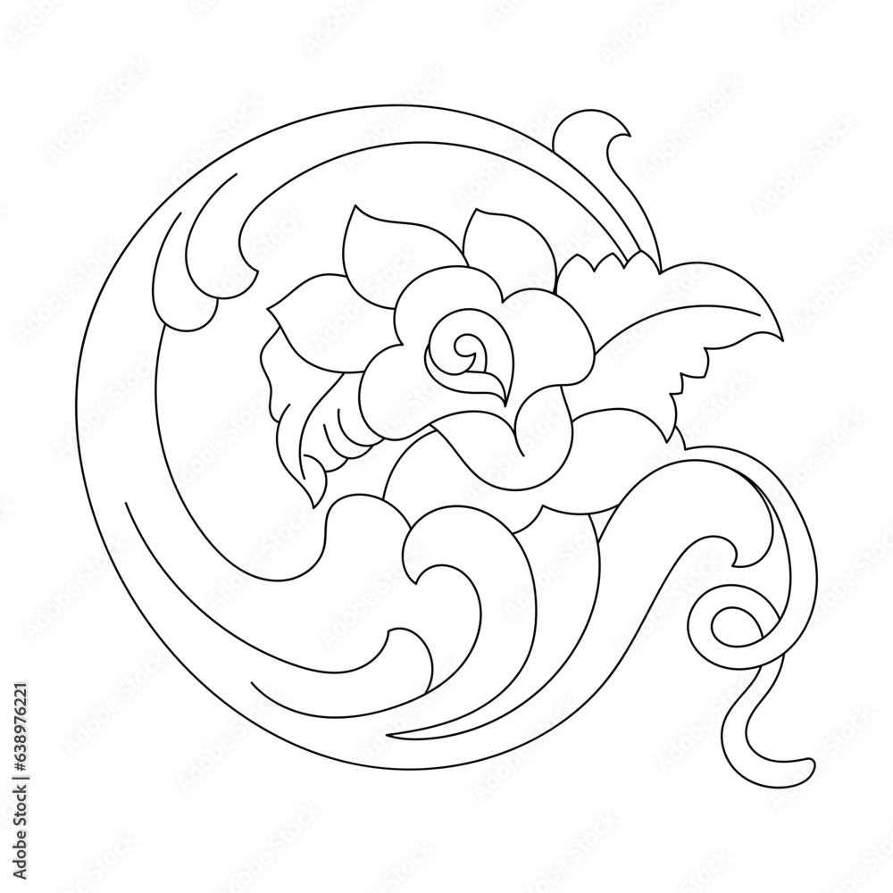 abstract flower. Suzani rug element - traditional patterns of textile products in Central Asian Countries. Fashion industry. Uzbekistan abstract flower. Suzani rug element - traditional patterns of textile products in Central Asian Countries. Fashion industry. Uzbekistan