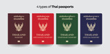 4 Type of Thailand Passports