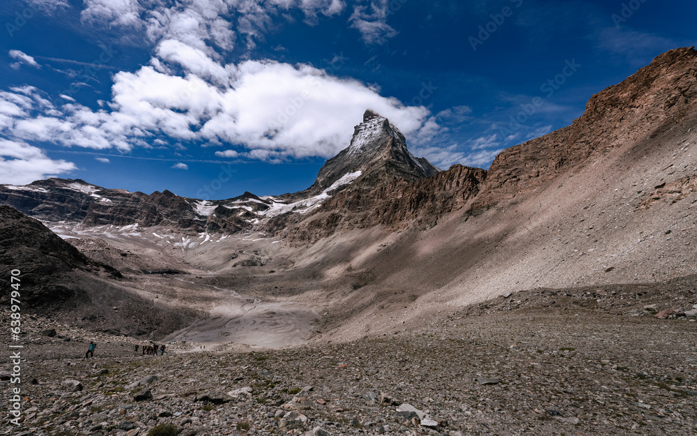 The Matterhorn, the ultimate mountain and summit in Switzerland. The Matterhorn, the ultimate mountain and summit in Switzerland.