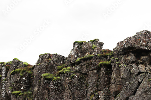 Moss Covered Rock Formation, Iceland