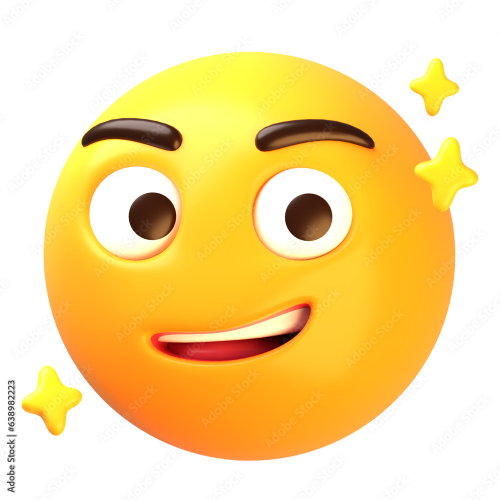 Smirking face 3D Emoji Illustrations Pack Smirking face 3D Emoji Illustrations Pack