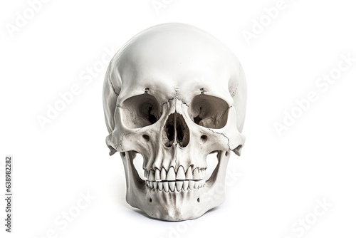 Skull on a white background