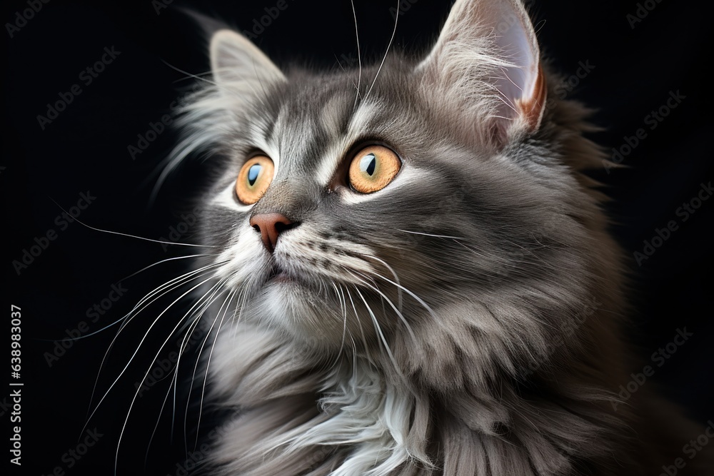 Portrait of beautiful cat on bokeh background, closeup Portrait of beautiful cat on bokeh background, closeup