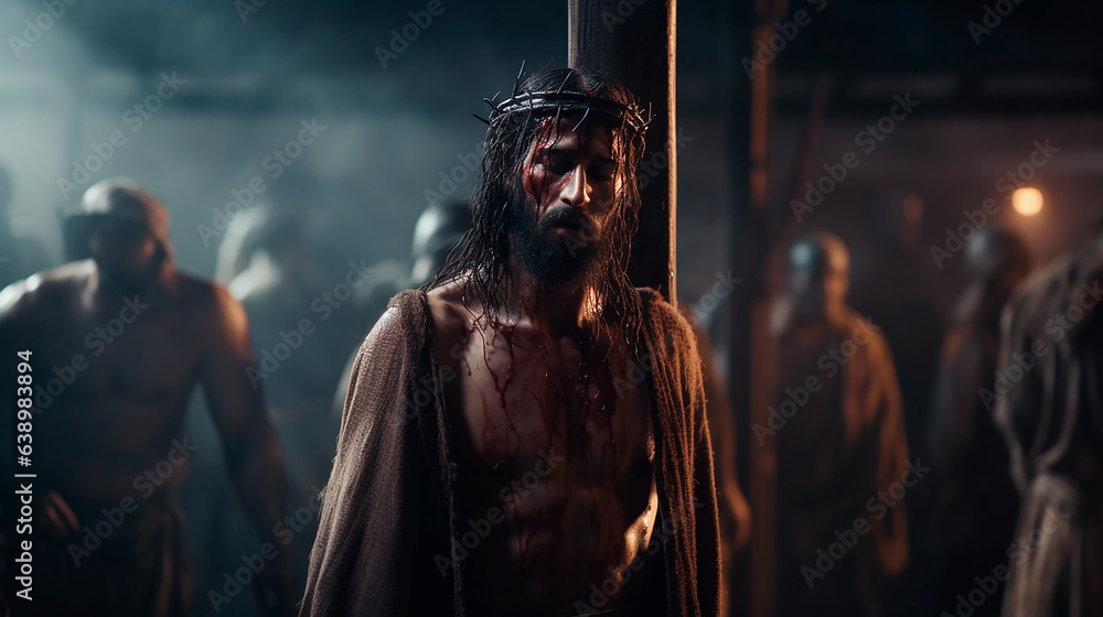 Portrait of the suffering of Jesus Christ, Crown of thorns.