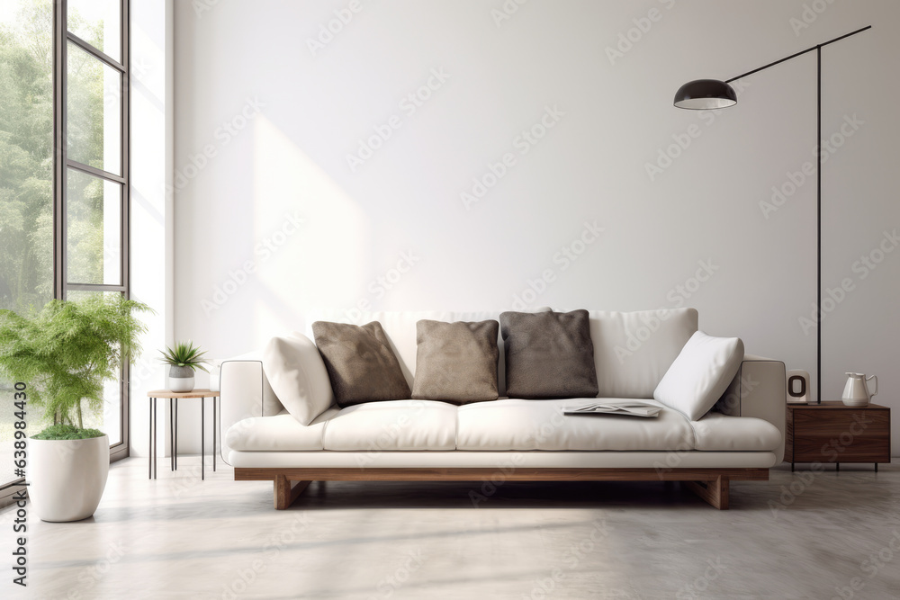 Fototapeta premium Luxury living room interior composition.
