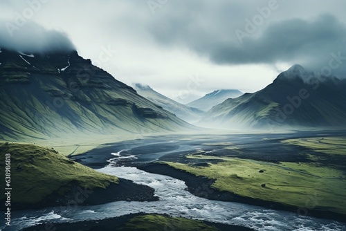 A beautiful valley landscape
