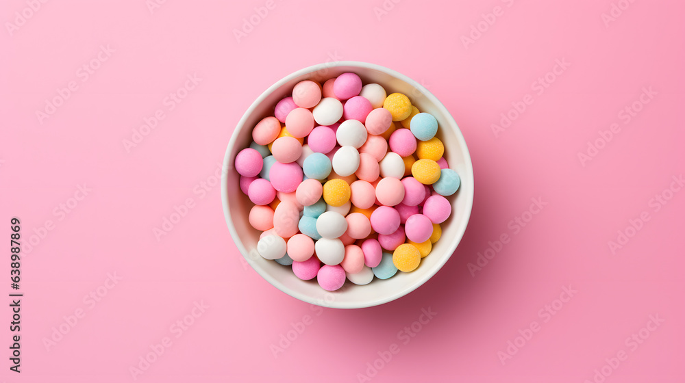 colorful candy in a bowl colorful candy in a bowl