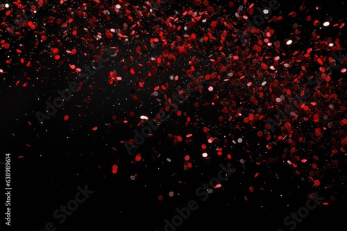 red glitter on a black background. abstract background. Black Friday Deals