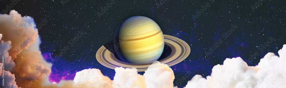 Fototapeta premium Planet earth and star over milky way background,Blue planet for wallpaper. Green planet or Globe on galaxy. Elements of this image furnished by NASA