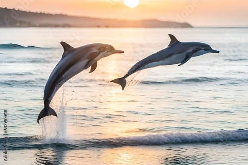 dolphin jumping out of the water © Riffat