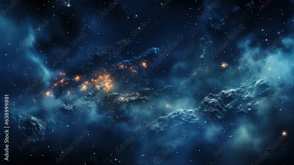 Panorama View Universe Space Shot of Milky Way Galaxy with Stars on a Night Sky Background AI Generative Panorama View Universe Space Shot of Milky Way Galaxy with Stars on a Night Sky Background AI Generative