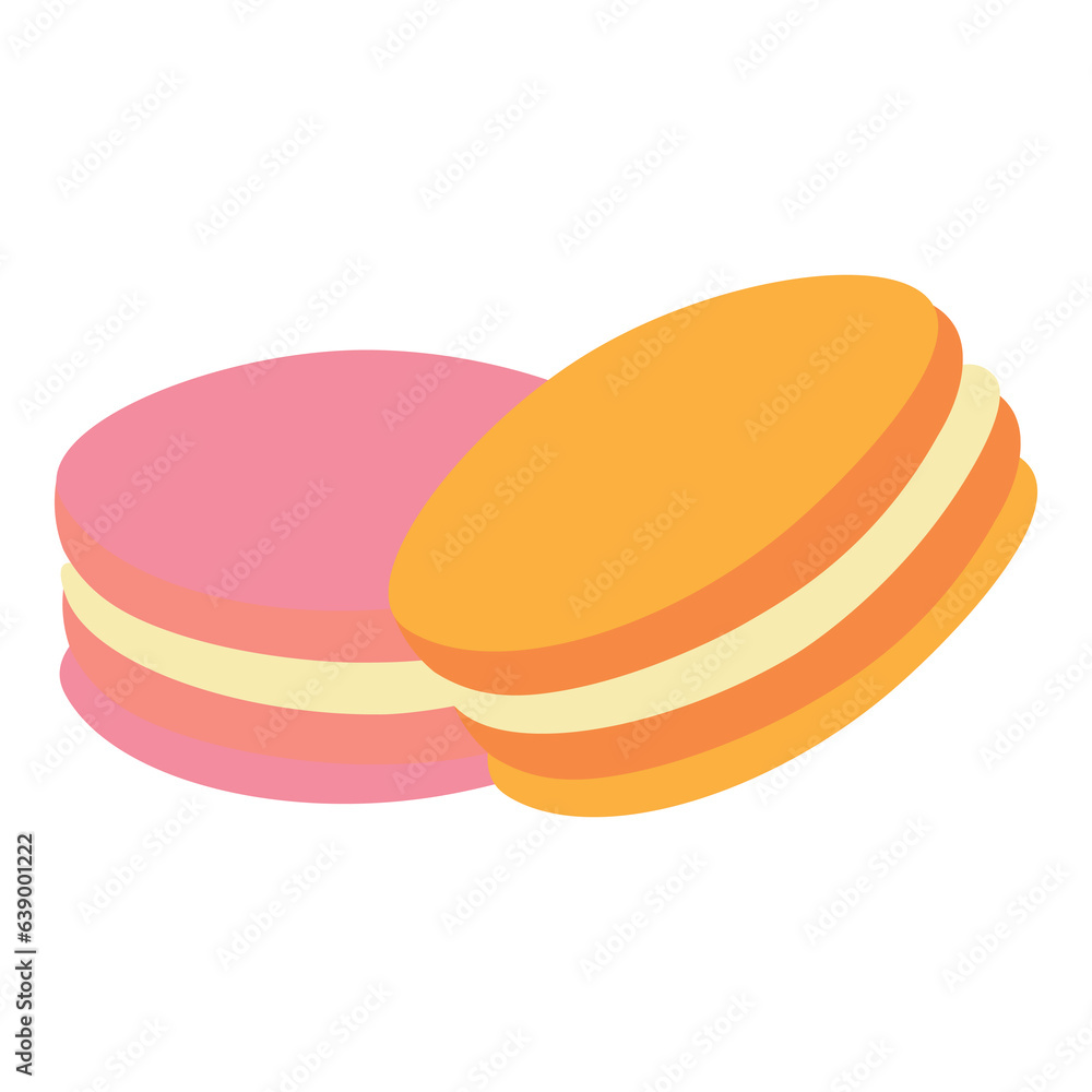 macaron icon element macaron icon element