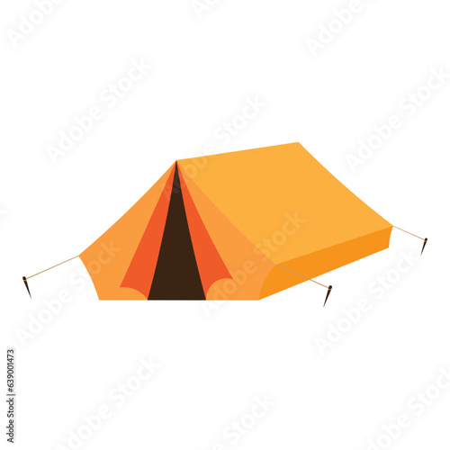 orange tent scout icon element © dboroCreativeStudios