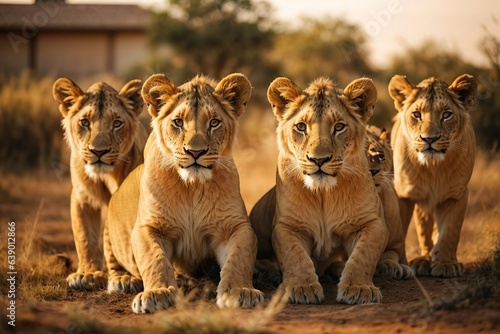 group of lions © Artworld AI